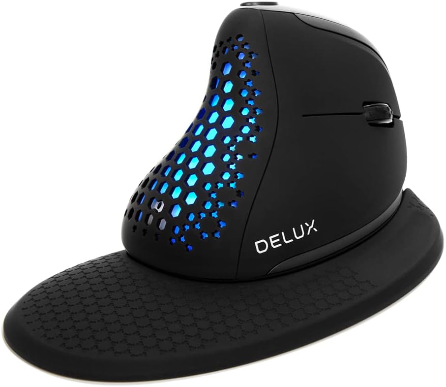 Wireless Ergonomic Vertical Mouse with OLED Screen, 7200DPI, Pack of 2 A655506