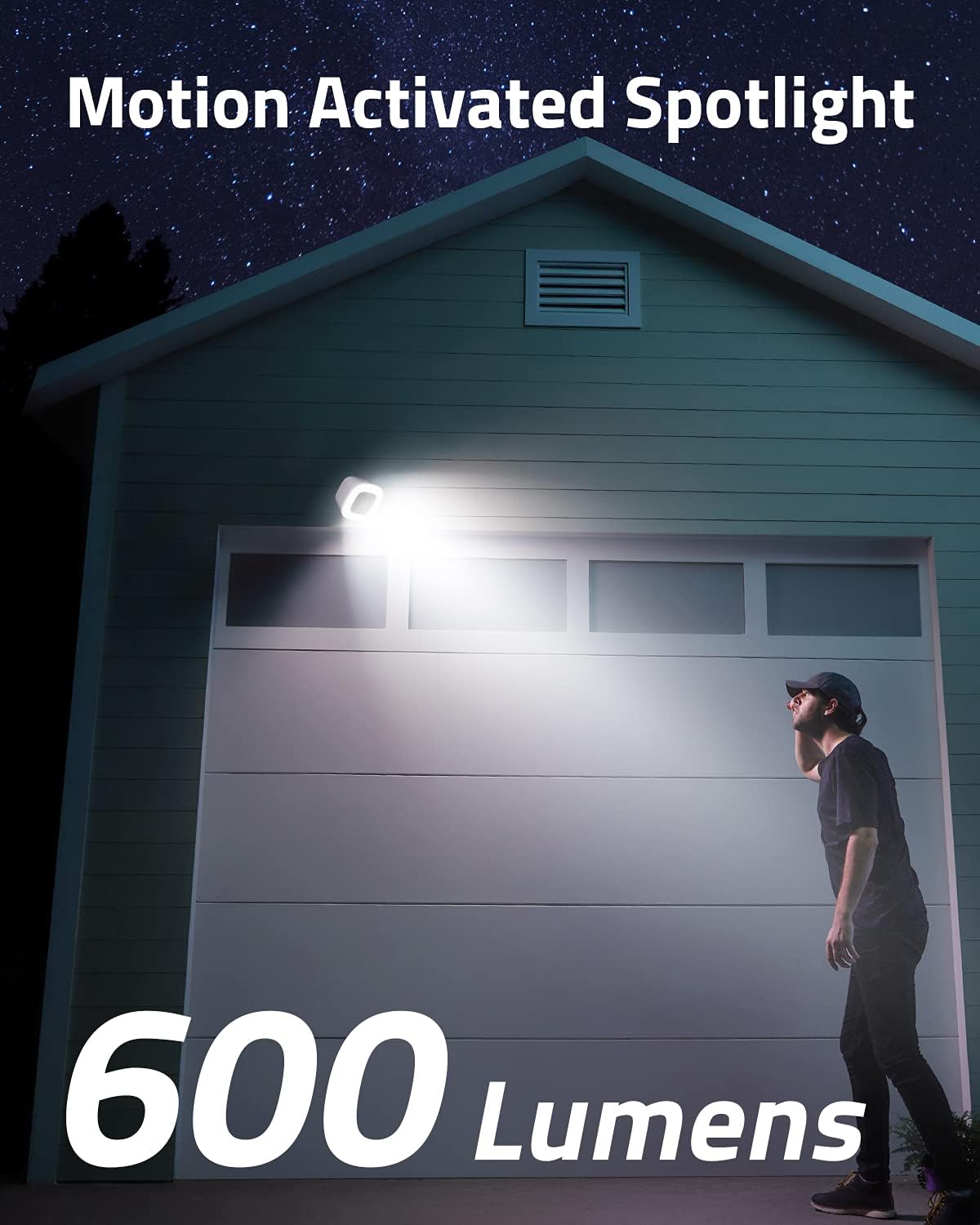 Wireless Outdoor Security Spotlight Camera with Color Night Vision K656