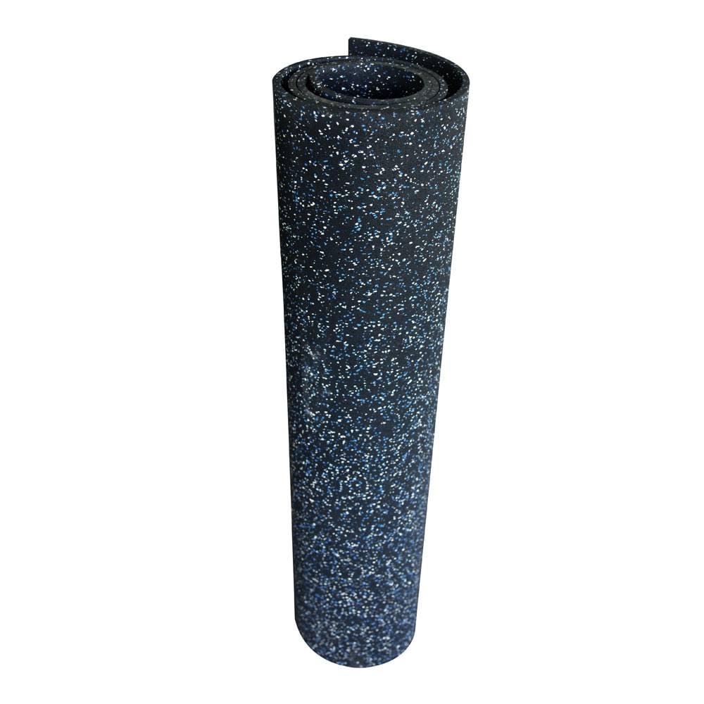 Elephant Bark Blue Dot 4 ft. x 4 ft. Rubber Flooring F725