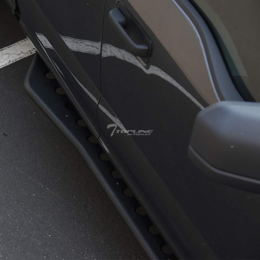 Textured Black Round Pattern Side Step Rail Nerf Bars Q5884