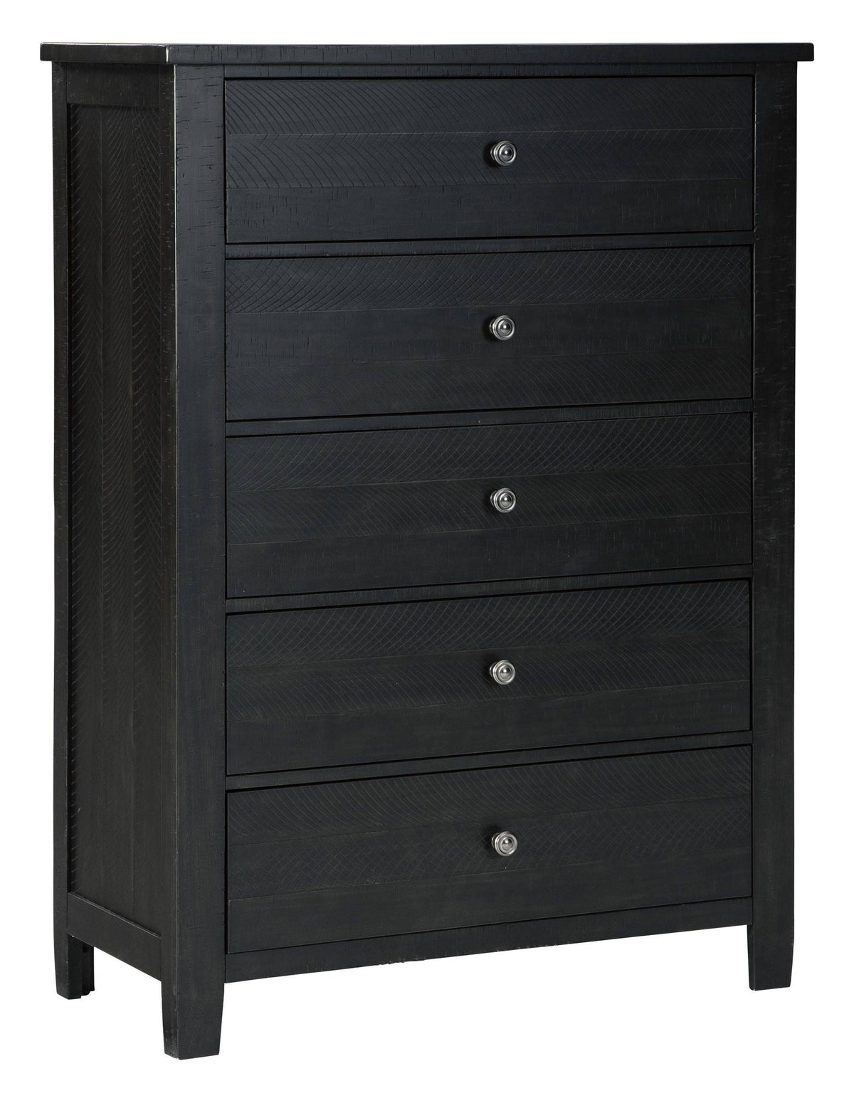 Black Five Drawer Chest Z1697