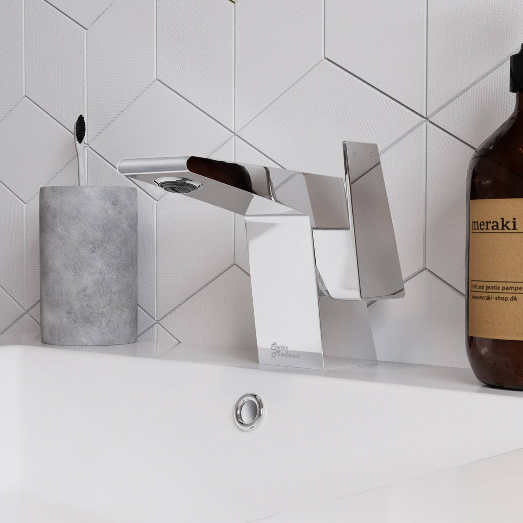 Chrome Single Handle Bathroom Faucet Y966222