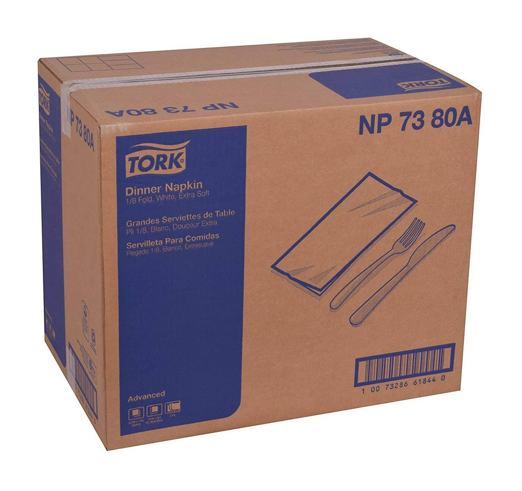 Extra Soft 3-Ply Dinner Napkin, White Z690996