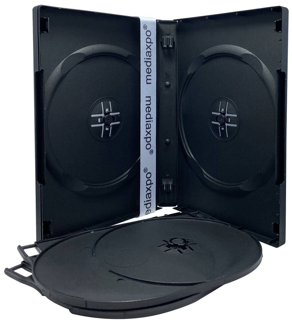 Black 6 Disc DVD Cases X4450