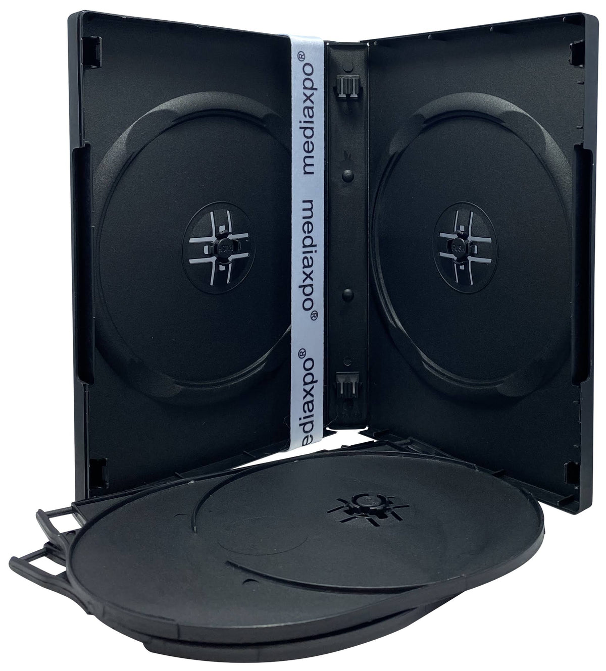 Black 6 Disc DVD Cases X4450