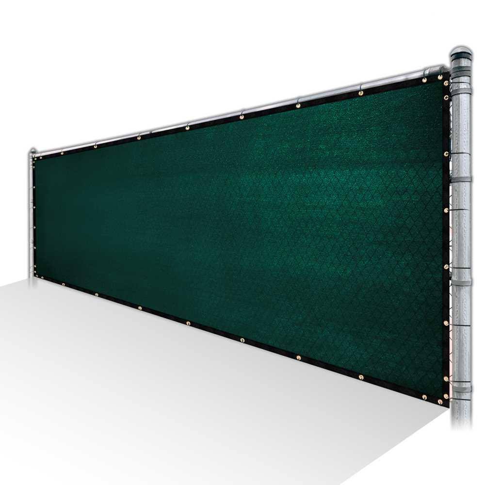 Green Privacy Fence Screen HDPE Mesh Windscreen with Reinforced Grommets O9214