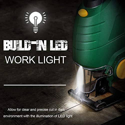 Cordless Jigsaw with LED Light, 2,000mAh Battery H3190