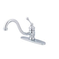 8x22 Centerset Kitchen Faucet, Polished Chrome Finish R317