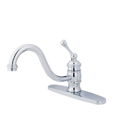 8x22 Centerset Kitchen Faucet, Polished Chrome Finish R317