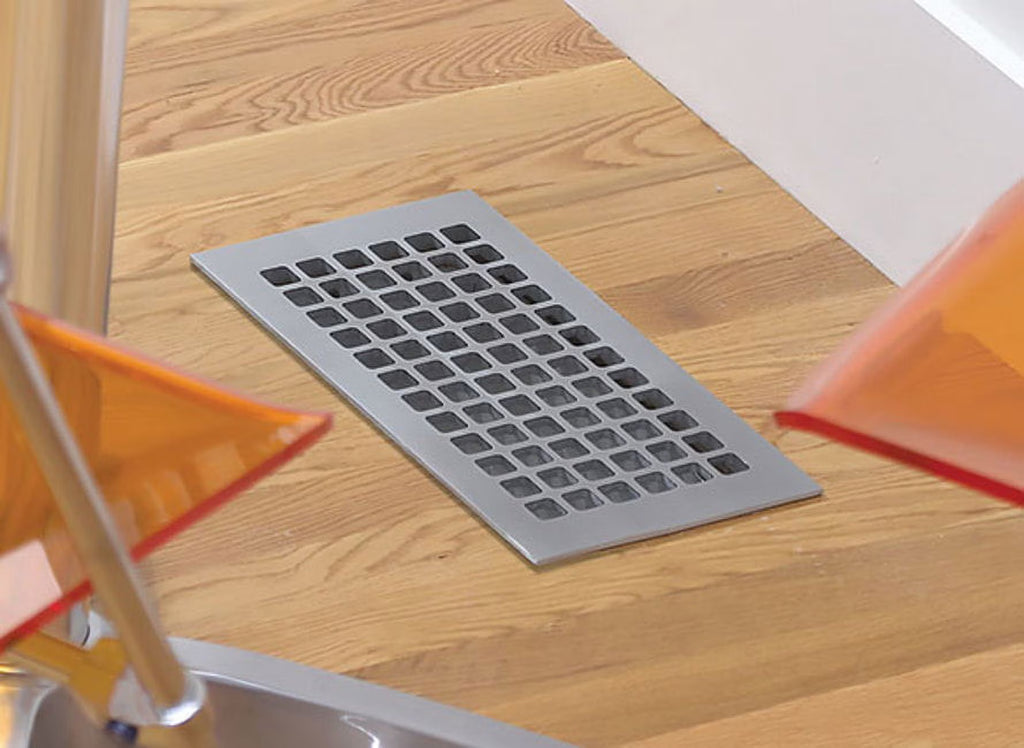 6" X 10" Grey Floor Grille D37252