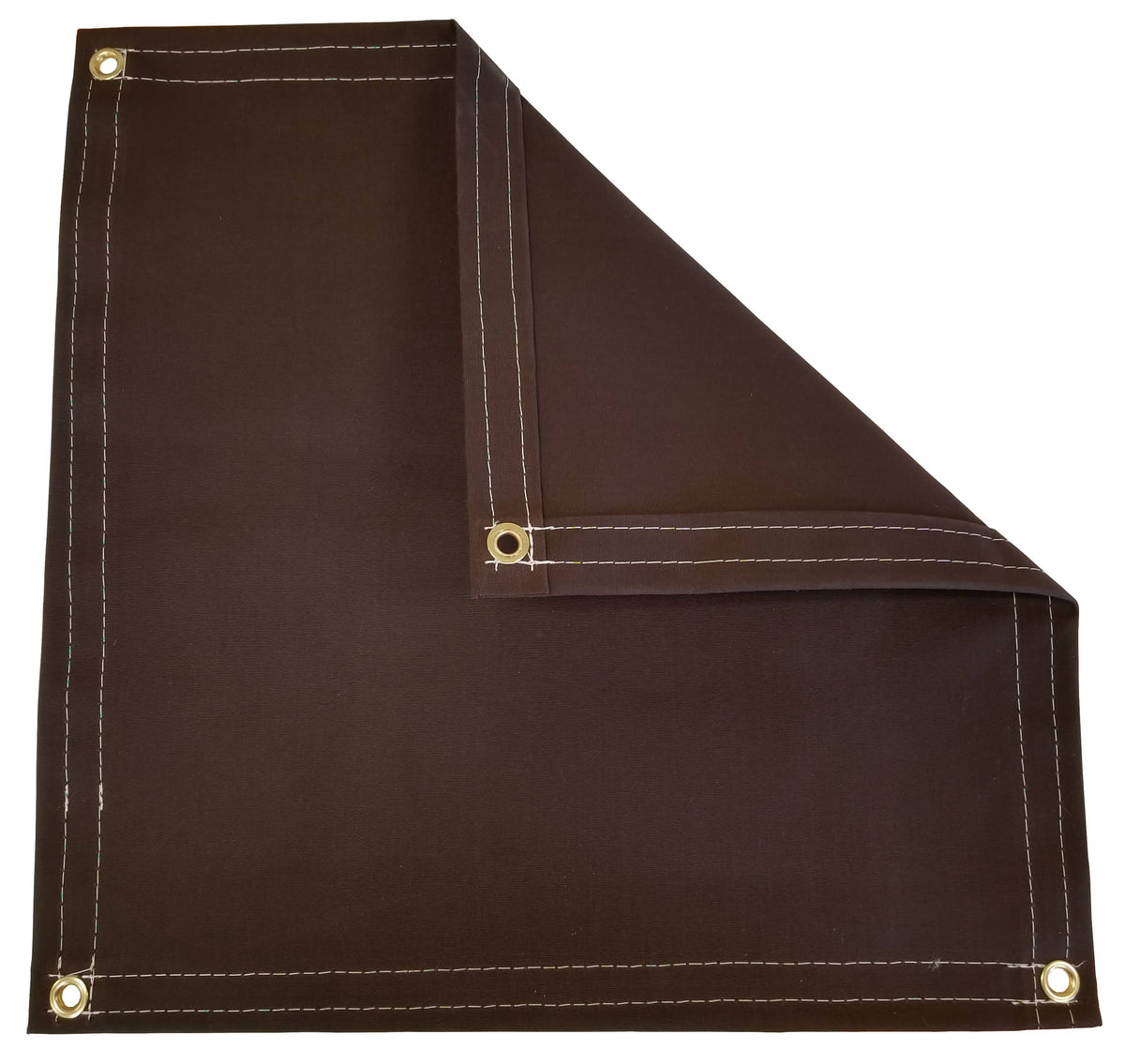 14.5 oz Brown Polyester Canvas Tarp B48789