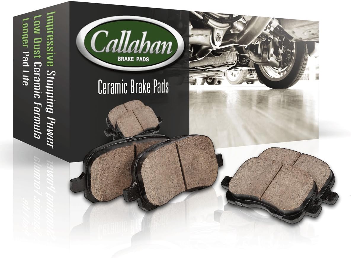 Ceramic Brake Pads with Rubber Shims, Sensors, Hardware L30962