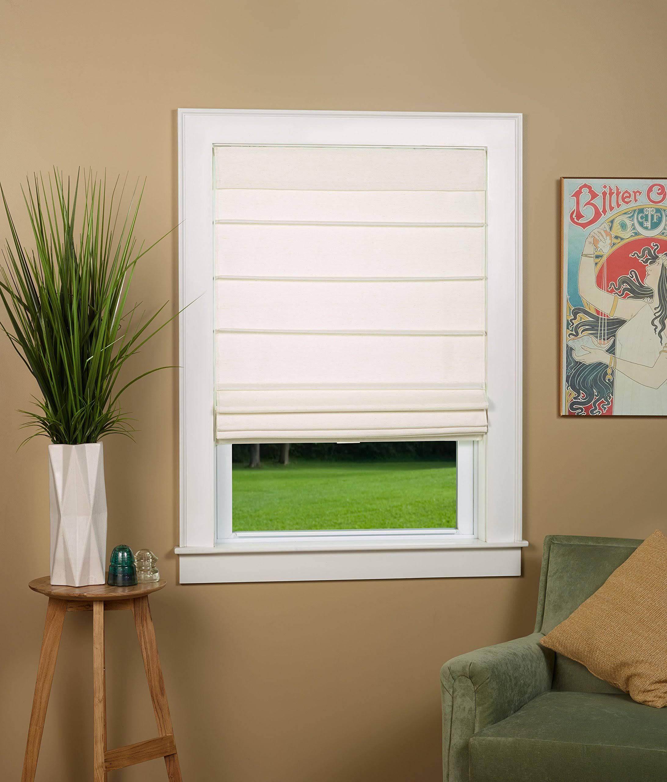 Alabaster Room Darkening Roman Shade Blind Q346387
