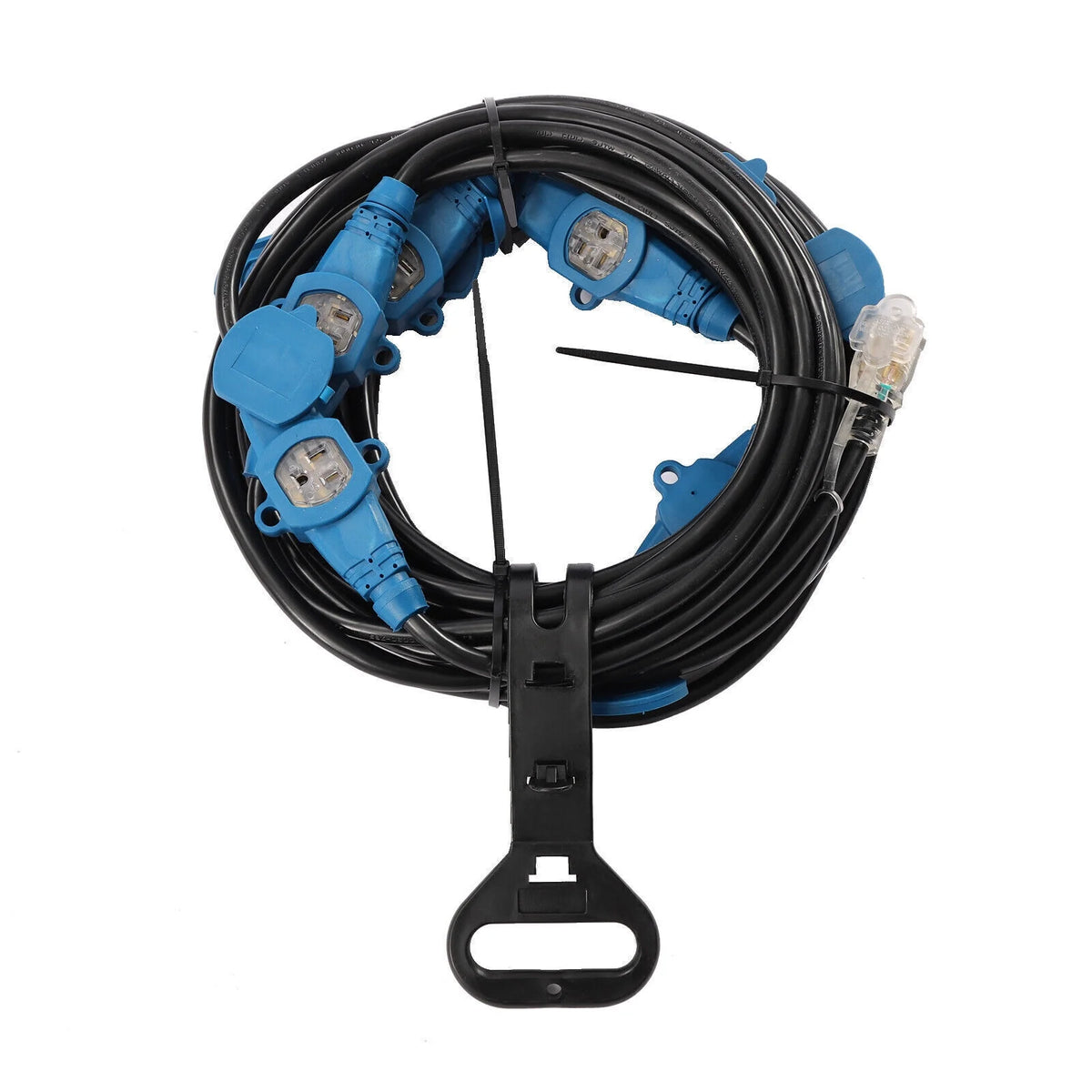 50ft 12 Gauge Power Extension Cord with 3-Prong Outlets V519