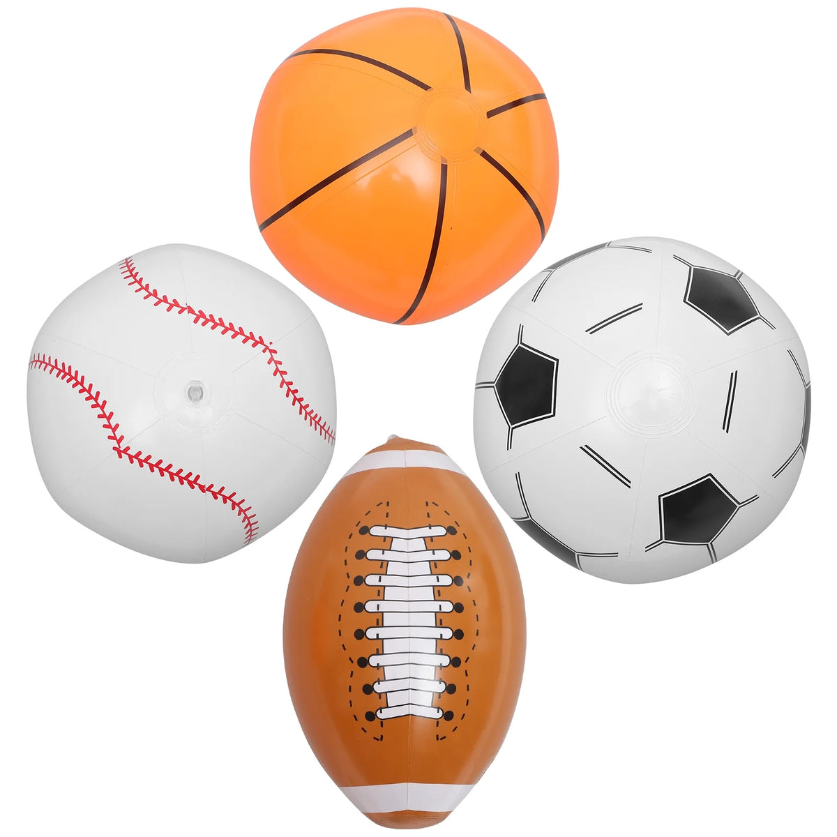 20 Pcs Inflatable Beach Ball Basketball Inflatable Toys Mini Beach Balls Soccer Toys Pool Party Child P76138