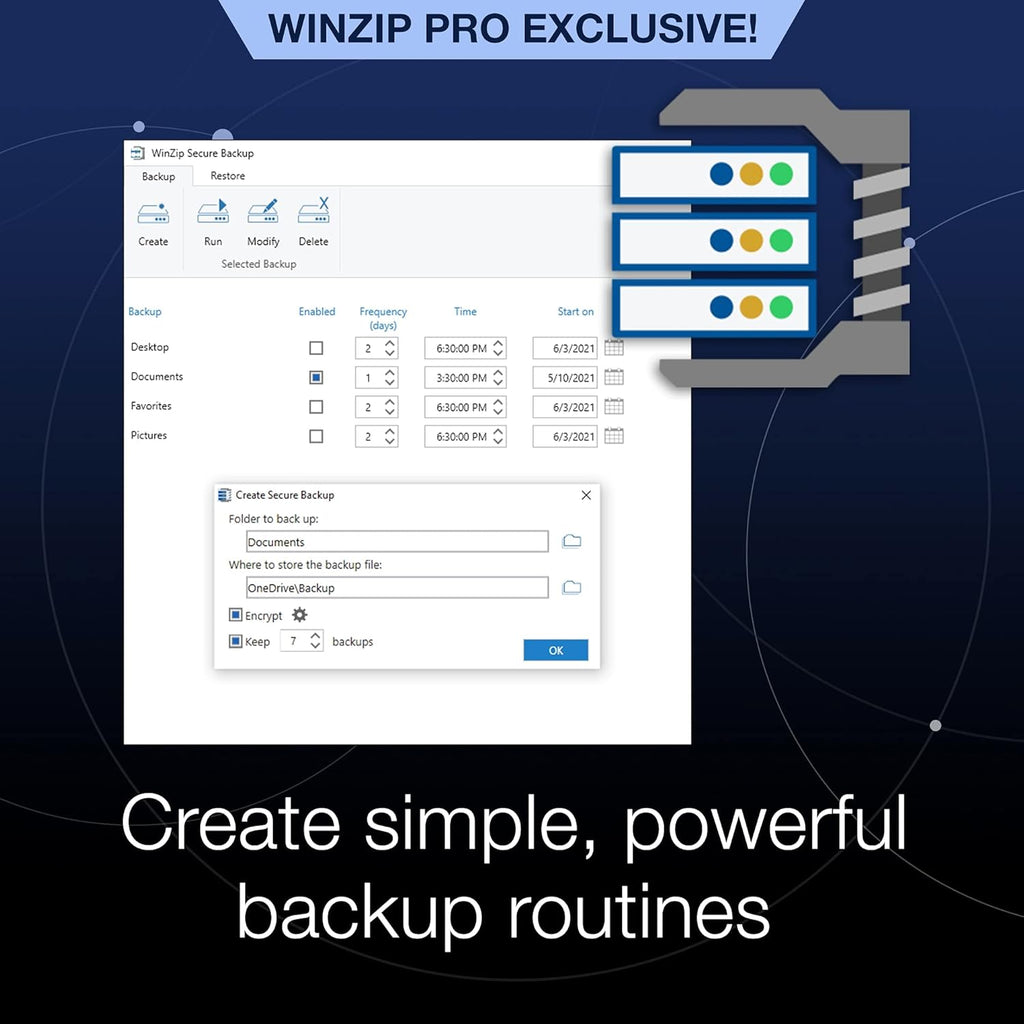 Zip Compression Encryption File Manager Backup Software F713011