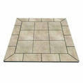 White Lava Tile Hearth Pad Z392