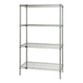 Chrome Wire Shelving Starter Kit 12 x 36 x 63 in. P478704