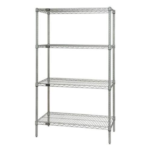 Chrome Wire Shelving Starter Kit 12 x 36 x 63 in. P478704
