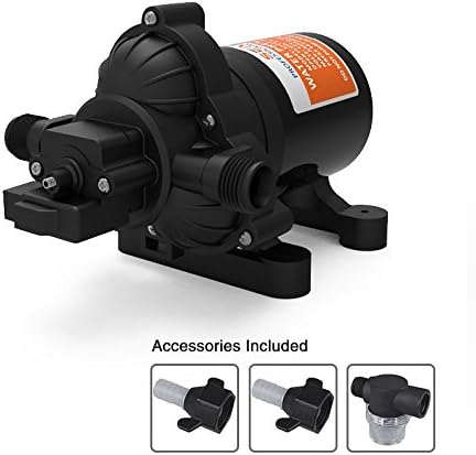 24V DC 2.8 GPM 45PSI Diaphragm Water Pressure Pump C1523