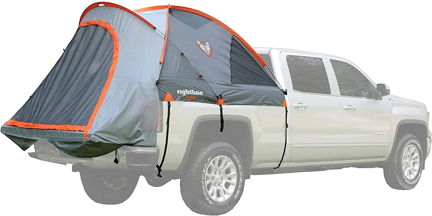 Truck Tent, Air Mattress, and Weather Radio Bundle for Pickup Truck Bed Camping E31090