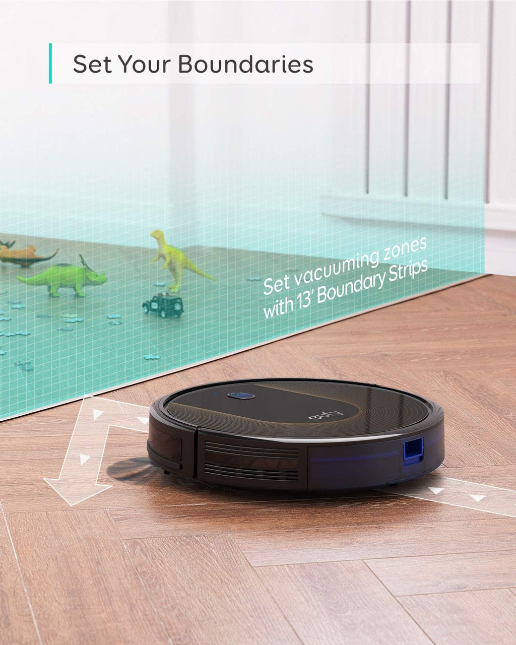 Refurbished Robot Vacuum Cleaner with Wi-Fi, Boundary Strips Included Q703