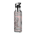 Pink Stainless Steel Insulated Water Bottle with Straw Lid Q77154