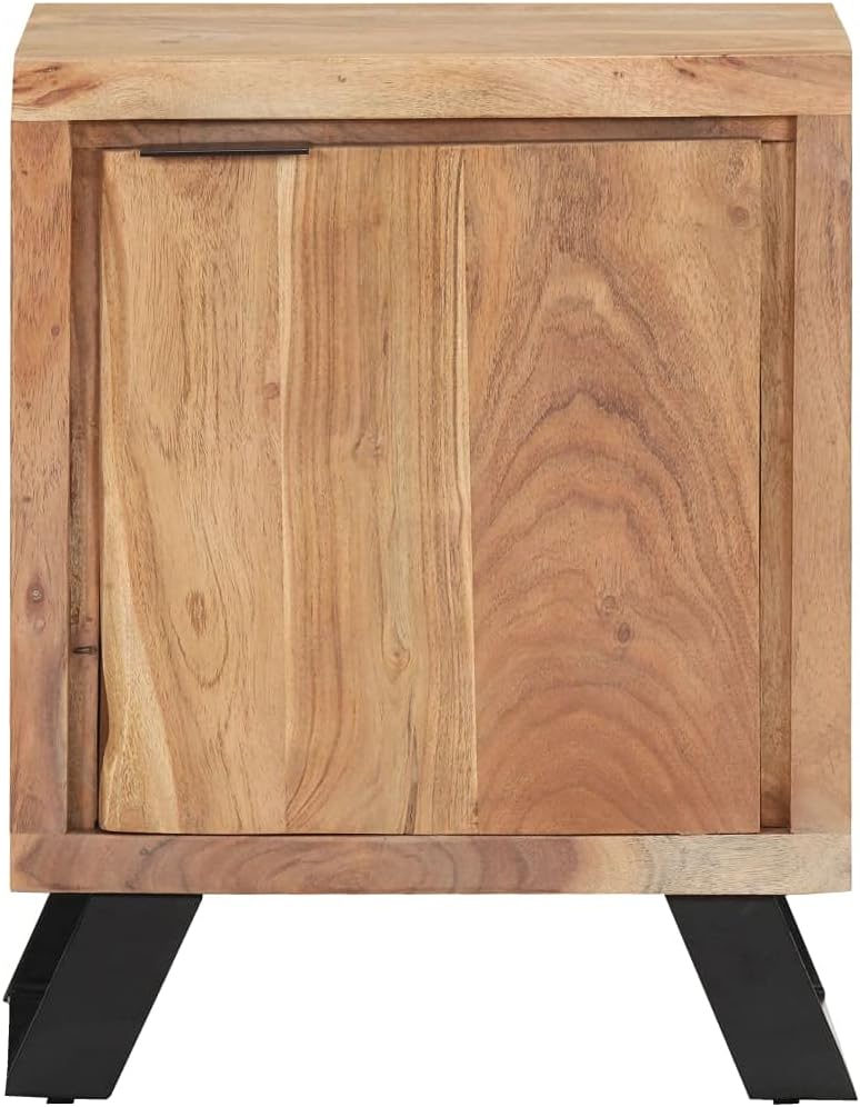 Solid Acacia Wood Bedside Cabinet D9424