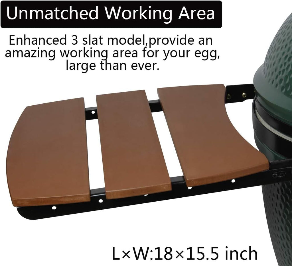 HDPE Folding Side Shelves for Big Green Egg, Set of 2 Z1128