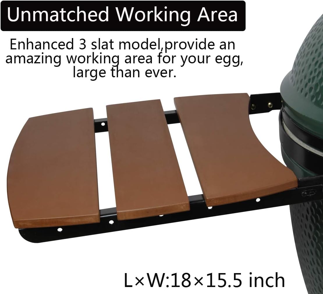 HDPE Folding Side Shelves for Big Green Egg, Set of 2 Z1128