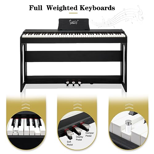 Black 88-Key Weighted Hammer Action Digital Piano O2200