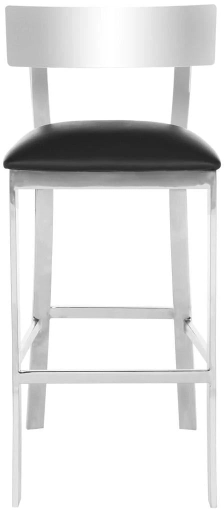 Stainless Steel Bar Stool Black O575154