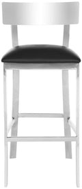 Stainless Steel Bar Stool Black O575154