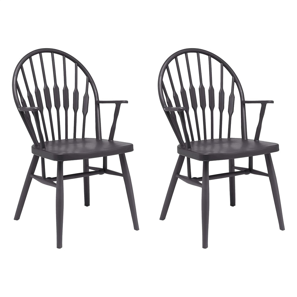 Black PP Plastic Dining Chair, Set of 2 X3955