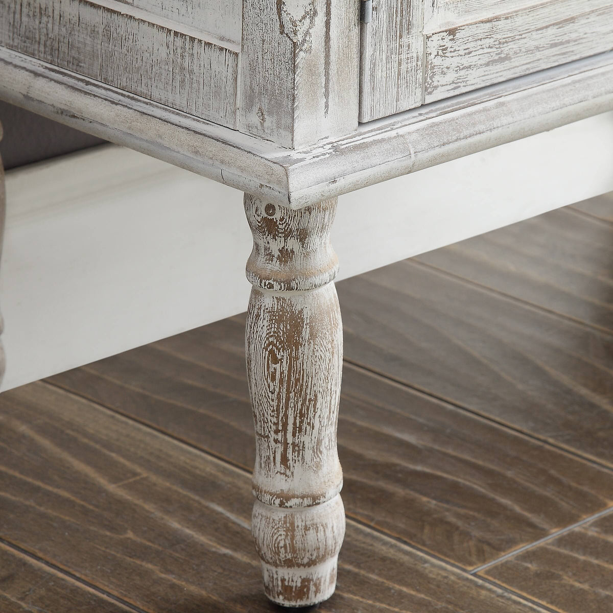 White Wood Accent Cabinet X87322