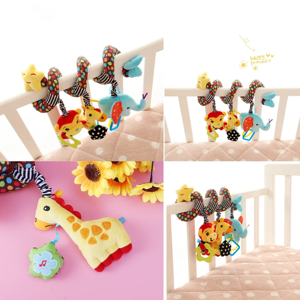Infant Baby Activity Spiral Stroller Toy Plush Toy S8859