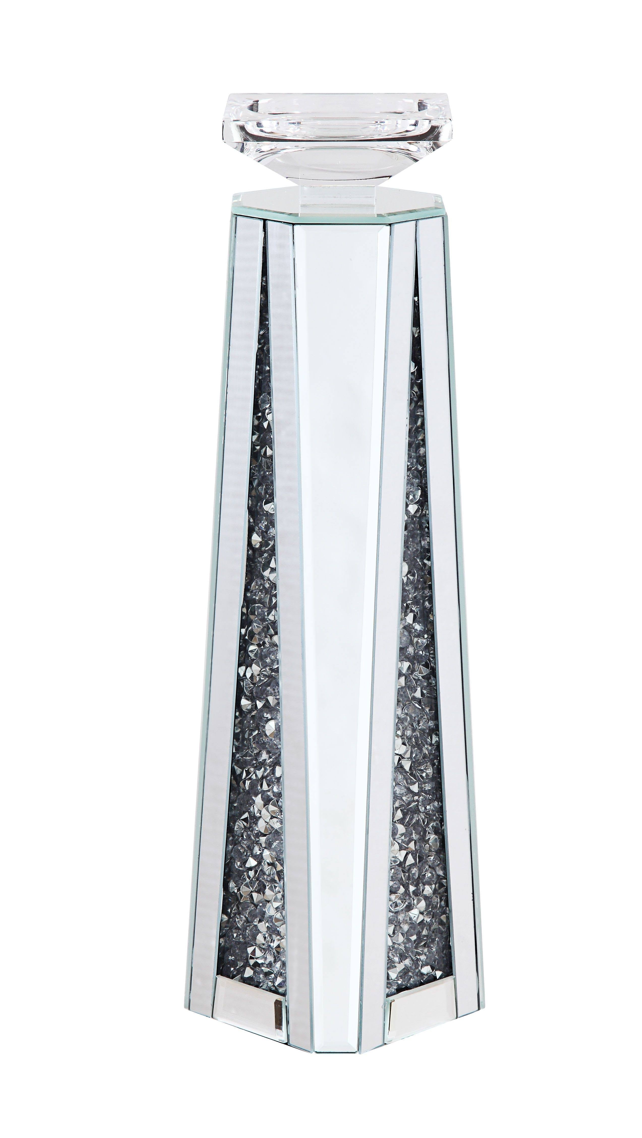 Clear Glass Candle Holder Set of Two R36120
