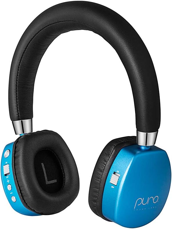 Red On-Ear Active Noise Cancelling Bluetooth Headphones for Kids with Built-in Microphone D97370