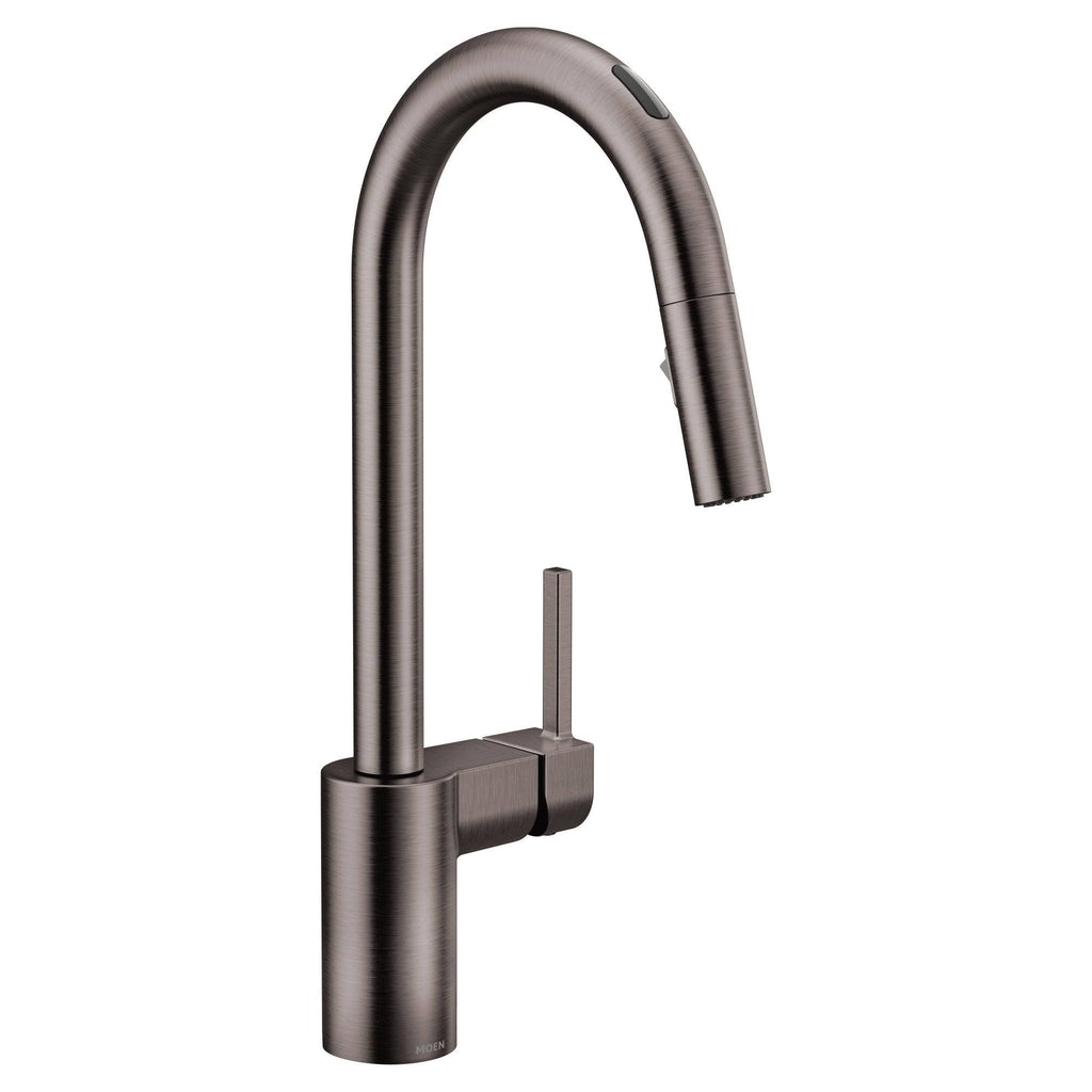 Black Stainless One Handle Pulldown Kitchen Faucet R306