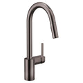 Black Stainless One Handle Pulldown Kitchen Faucet R306