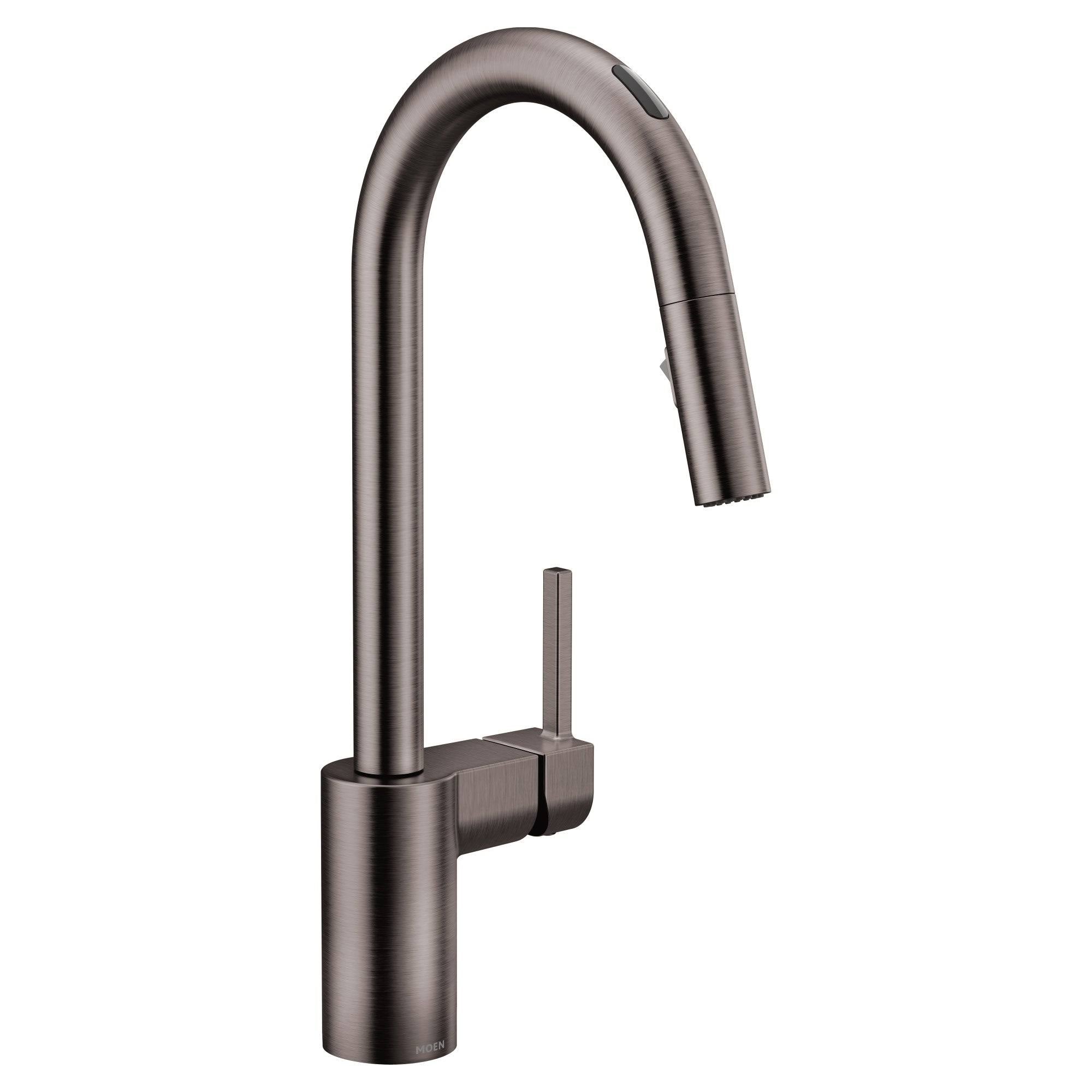 Black Stainless One Handle Pulldown Kitchen Faucet R306