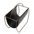 Black Magazine Rack D7606