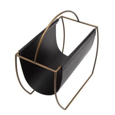 Black Magazine Rack D7606