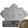 Cathedral Ceiling Medallion, Hand-Painted Mississippi Mud Crackle F232