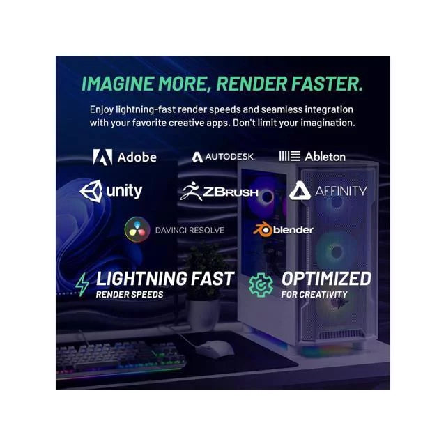 INTEL Core i5 RTX 4060 1TB SSD 16GB RAM Gaming PC Desktop K9290