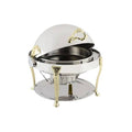 Stainless Steel Round Chafer with Brass Leg C629