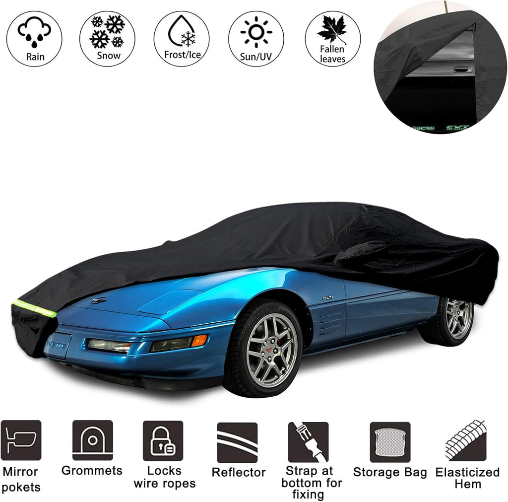 Waterproof Car Cover for C4 Corvette, 190T, Up to 200” L X814286