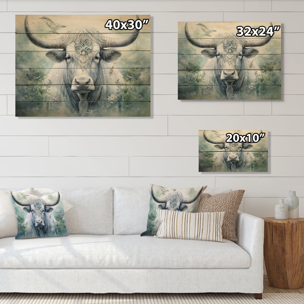 Natural Pine Wood Animals Print O3419