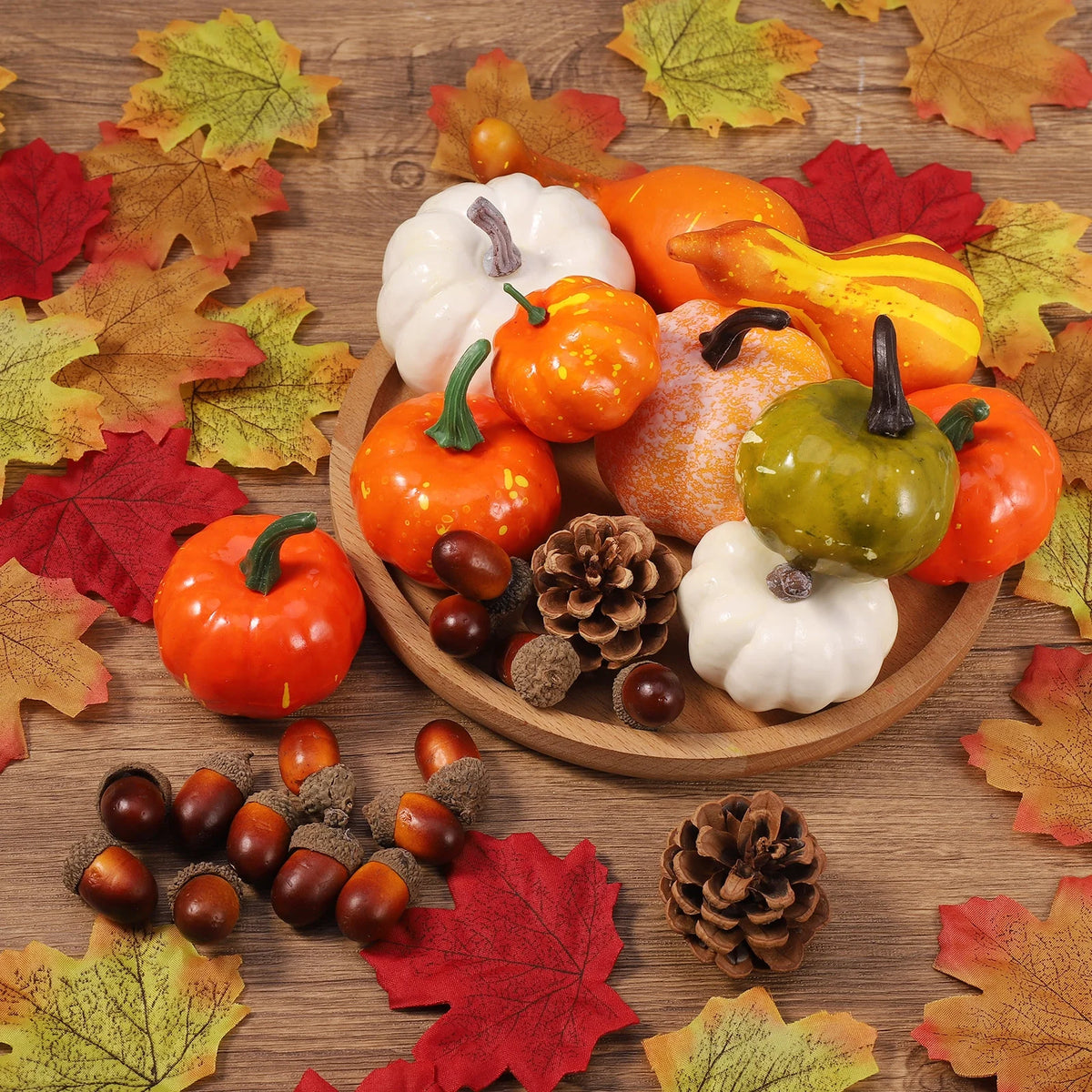 86 Pcs Christmas Artificial Pumpkins Home Decoration Set M833433