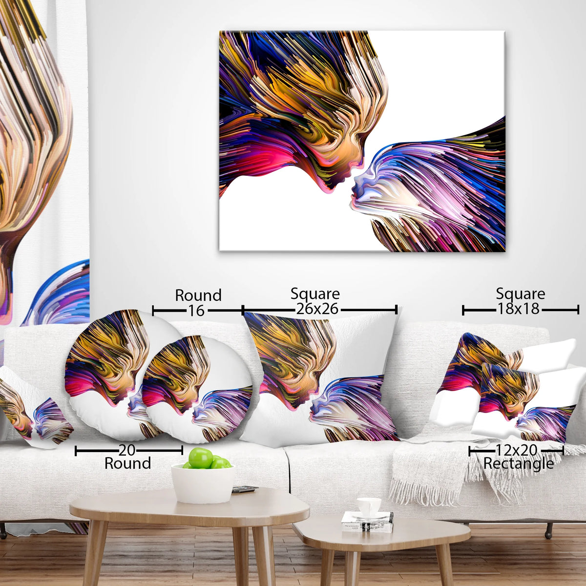 Antelope Canyon Inside View Landscape Photography Throw Pillow S3757